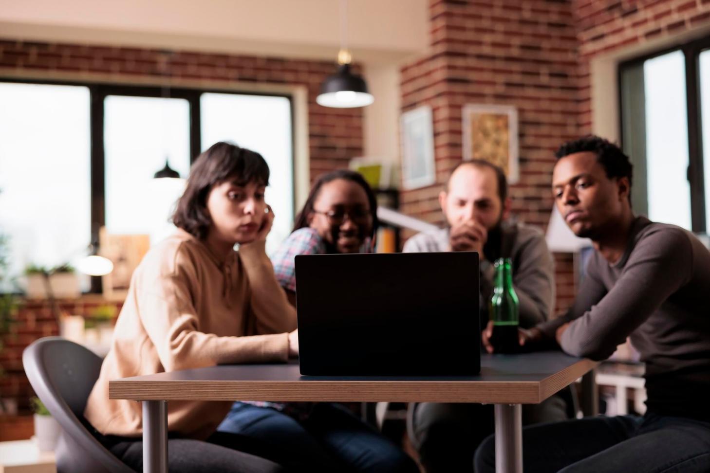 Strategic content planning session with notes and research materials